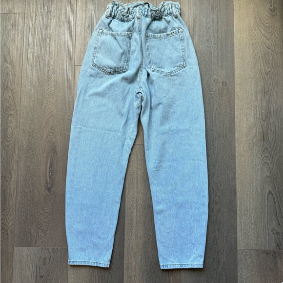 ZARA Tapered High Rise Jeans Size 0 - Picture 2 of 3
